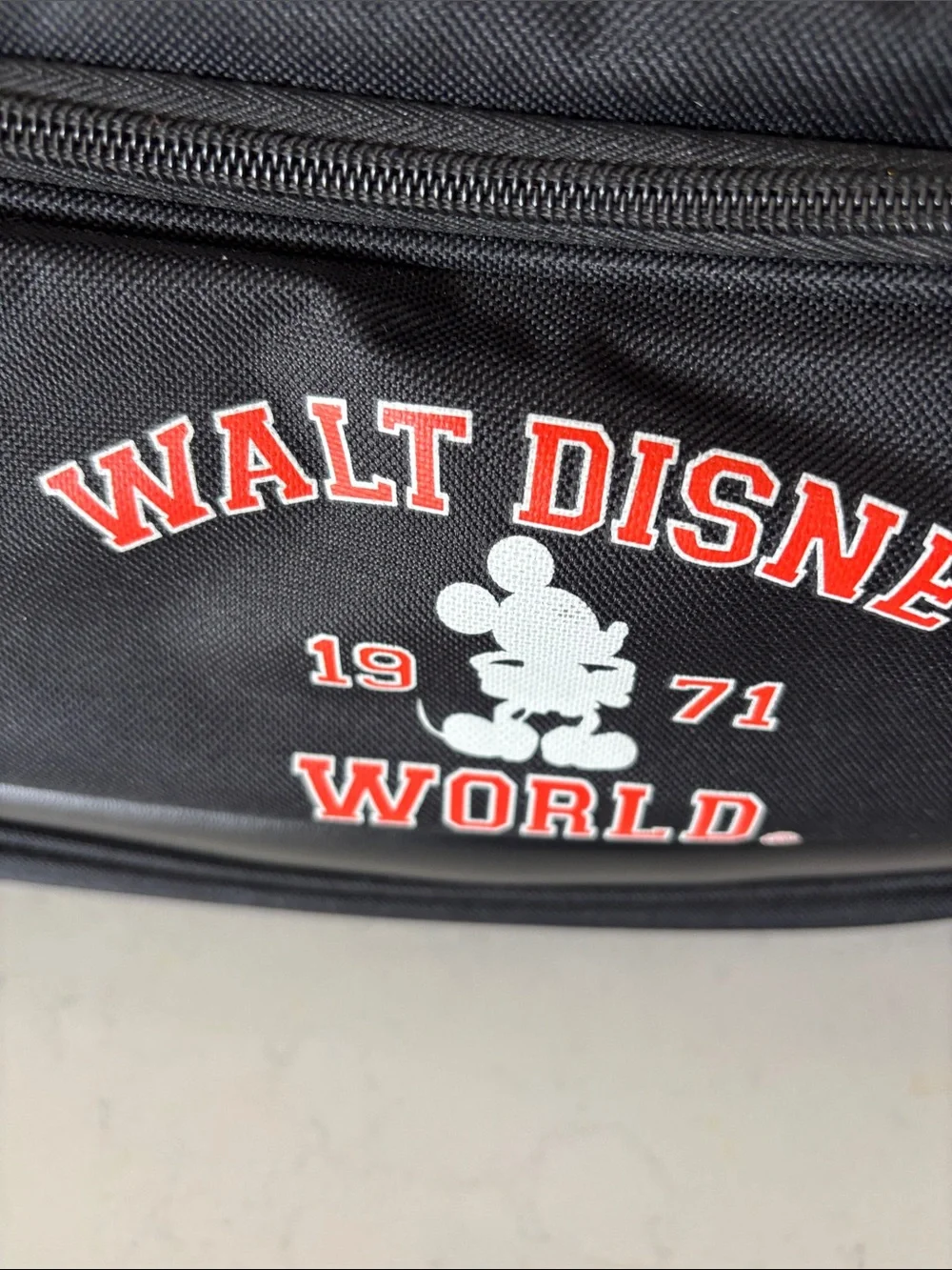 Disney Black Walt Disney World Duffel Bag with Logo 1971